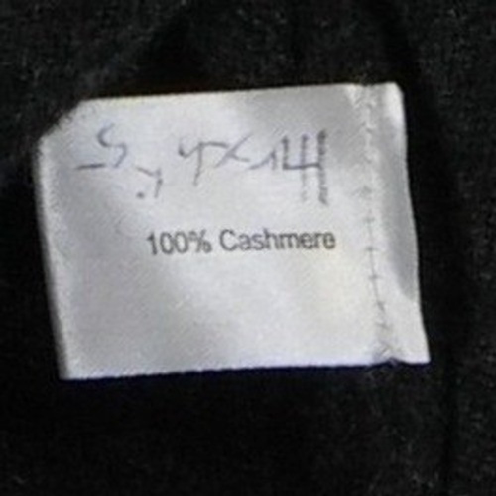 Cullen 100% Cashmere Fair Isle Sweater Women's Size Medium Black Multi Mock Neck - Picture 5 of 6
